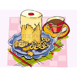 Cake and Cookies with Tea