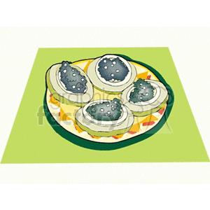 Kiwi Fruit Slice on Decorative Plate