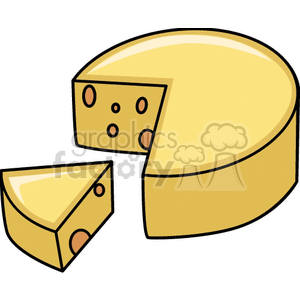 Slice of swiss cheese