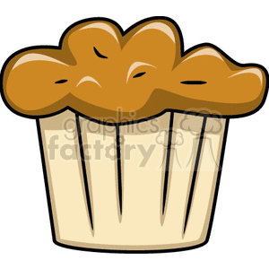 Illustration of a muffin with a golden-brown top.