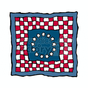 Patriotic Quilt Pattern for Independence Day