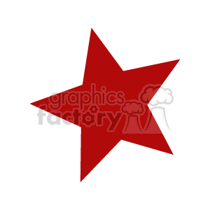 The image is a simple clipart of a red star, often associated with patriotic themes and may be used to represent the United States' Independence Day celebrations.