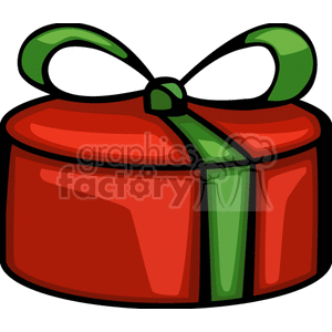 Festive Red Christmas Gift Box