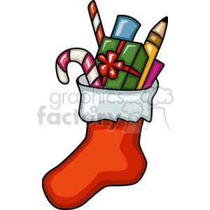 Festive Christmas Stocking with Gifts