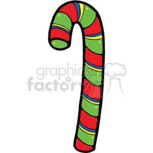 Colorful Christmas Candy Cane 