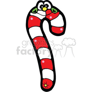 Silly face candy cane