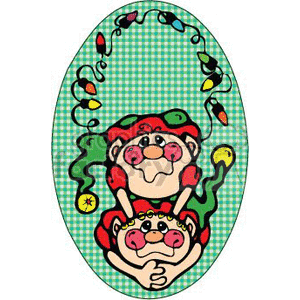 Cartoon Christmas elfs