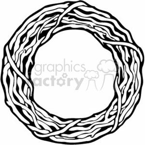 Black and White Christmas Wreath