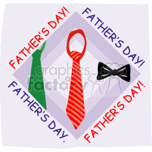 Fthers day sign with Ties