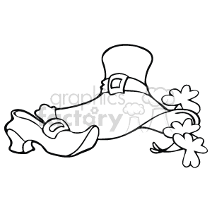   The clipart image contains a stylized representation of Saint Patrick
