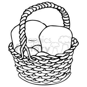 black and white basket