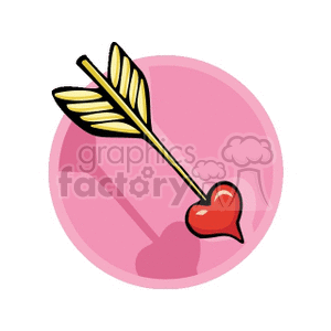 Heart-Shaped Arrow for Valentine's Day