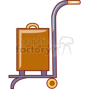 Luggage Cart with Suitcase for Travel