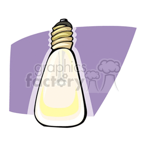 Light Bulb with Purple Background