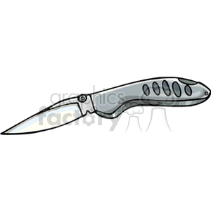 Silver Folding Pocket Knife