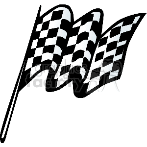 Checkered Racing Flags - Finish Line Symbol