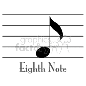 Eighth Note on Musical Staff