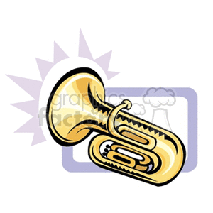 Colorful Brass Tuba