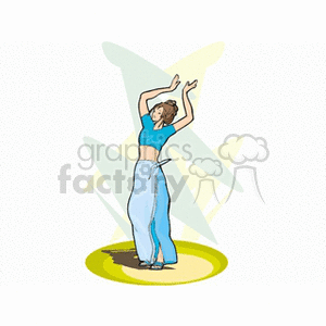 Woman Dancing in Relaxed Attire