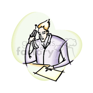 Business Communication : Man on Phone