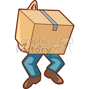 Mover Carrying Large Box