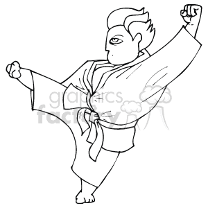 Martial Arts Judo Stance