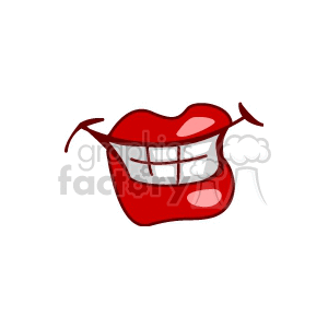 Red Smiling Mouth