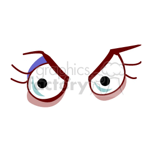 Cartoon Angry Eyes