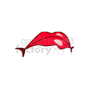 A clipart image of a red, frowning mouth.