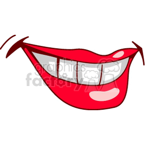 Red Smiling Mouth