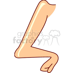 Illustration of a human arm showing an elbow bent pose.