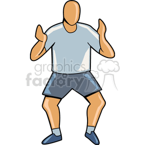 Cartoon Person Clapping