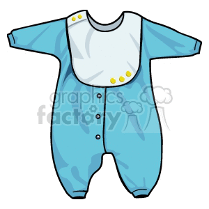 Blue Baby Onesie with Bib