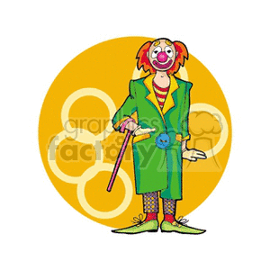 Colorful Circus Clown