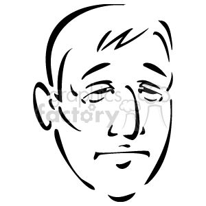 Line Drawing of Person's Face