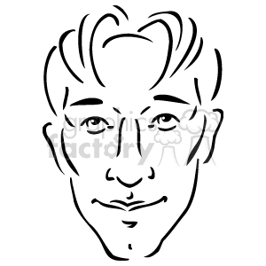 Line Drawing of Person's Face