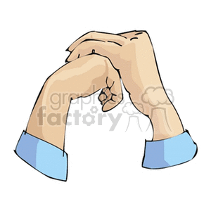 Illustration of Hands in a Fighting Pose