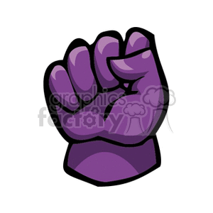 Purple Fist - Symbol of Strength