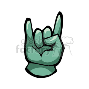 Rock On Hand Gesture