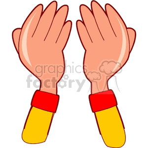 Hands in Communication Gesture