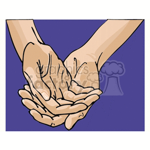 Illustration of Cupped Hands