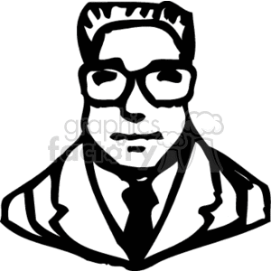 Man in Glasses and Suit