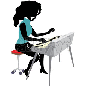 keyboardist clipart fish