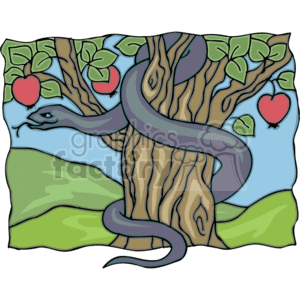 Eden's Serpent and Apple Tree