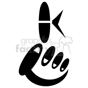 This clipart image shows a stylized hand with a string tied around the index finger, often used as a symbol for a reminder or to remember something important.