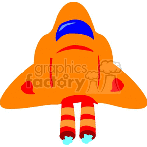 cartoon space shuttle