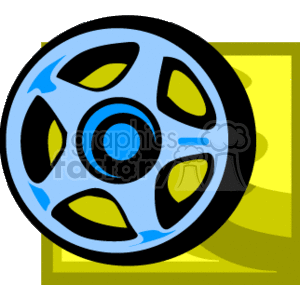 Stylized Car Wheel Image