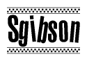 Sgibson Racing Checkered Flag