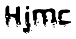The image contains the word Hjmc in a stylized font with a static looking effect at the bottom of the words
