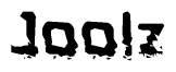 The image contains the word Joolz in a stylized font with a static looking effect at the bottom of the words